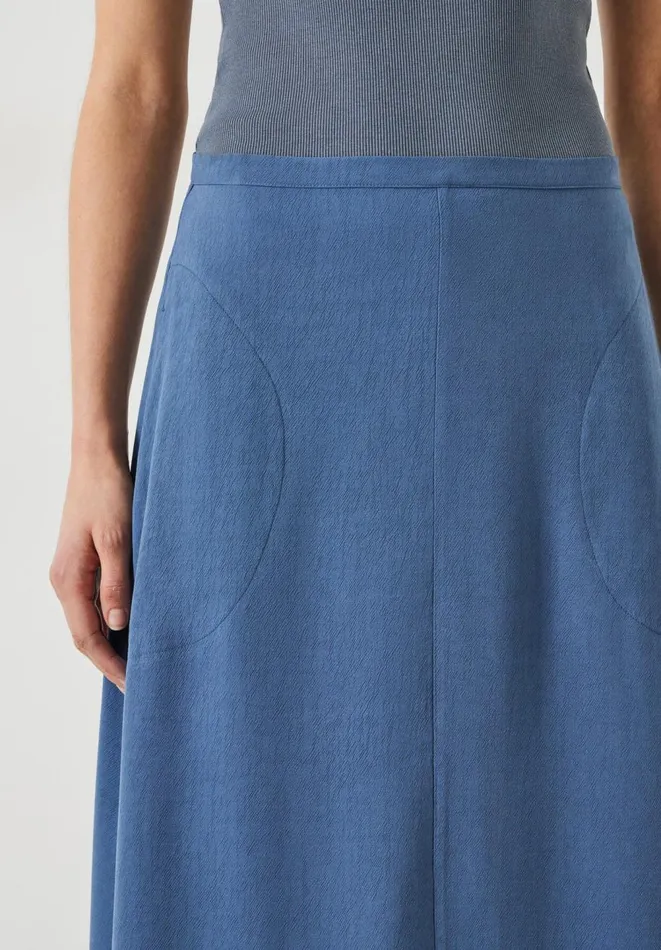 Hush Skirts Women Layla Textured Midi Skirt Vintage Indigo Hush Skirts Women Layla Textured Midi Skirt Vintage Indigo