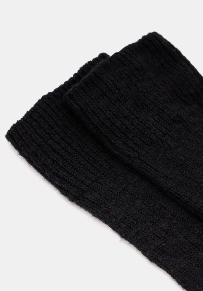 Hush Socks and Tights Women Cotton Twist Melange Socks Black Hush Socks and Tights Women Cotton Twist Melange Socks Black