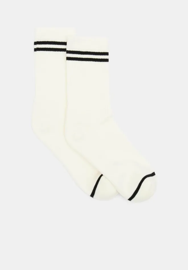 Hush Socks and Tights Women Nell Stripe Sports Sock Whiteblack Stripe