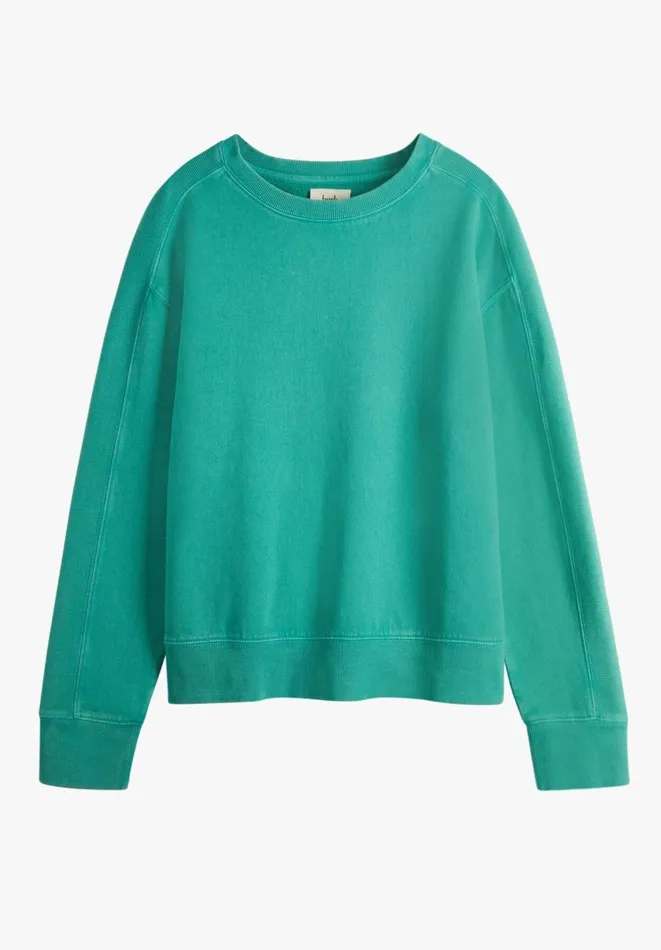 Hush Sweatshirts and Hoodies Women Daisy Ribbed Sweatshirt Mint Green Hush Sweatshirts and Hoodies Women Daisy Ribbed Sweatshirt Mint Green