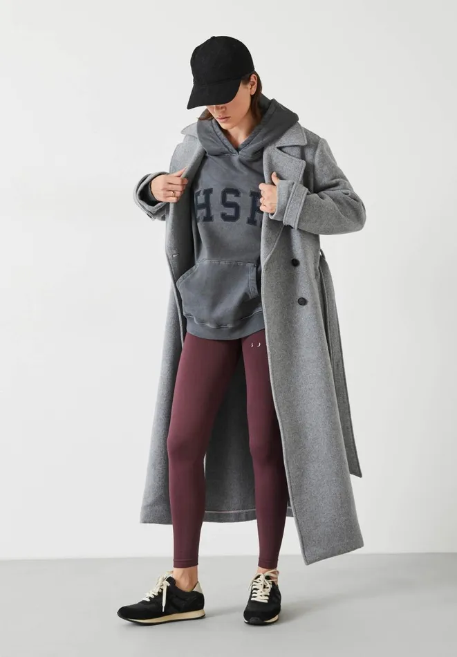 Hush Sweatshirts and Hoodies Women Graphic Oversized Hoodie Mid Grey Hush Sweatshirts and Hoodies Women Graphic Oversized Hoodie Mid Grey