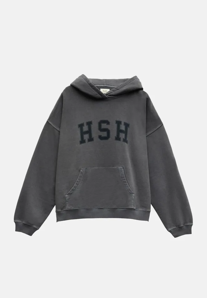 Hush Sweatshirts and Hoodies Women Graphic Oversized Hoodie Mid Grey Hush Sweatshirts and Hoodies Women Graphic Oversized Hoodie Mid Grey