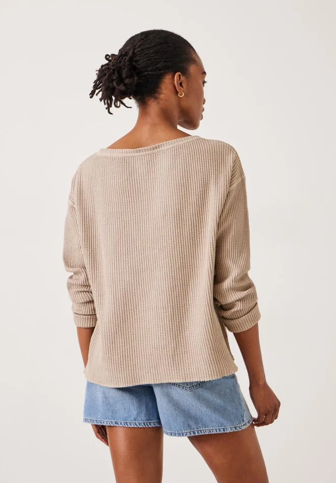 Hush Tops and Tshirts Women Faye Textured Waffle Top Seneca Rock Hush Tops and Tshirts Women Faye Textured Waffle Top Seneca Rock