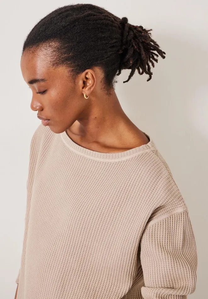 Hush Tops and Tshirts Women Faye Textured Waffle Top Seneca Rock Hush Tops and Tshirts Women Faye Textured Waffle Top Seneca Rock