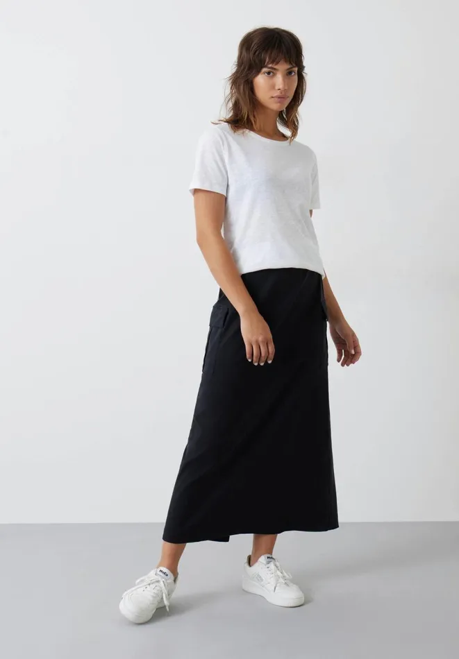 Hush Tops and Tshirts Women Kali Cotton Crew TShirt White Hush Tops and Tshirts Women Kali Cotton Crew TShirt White