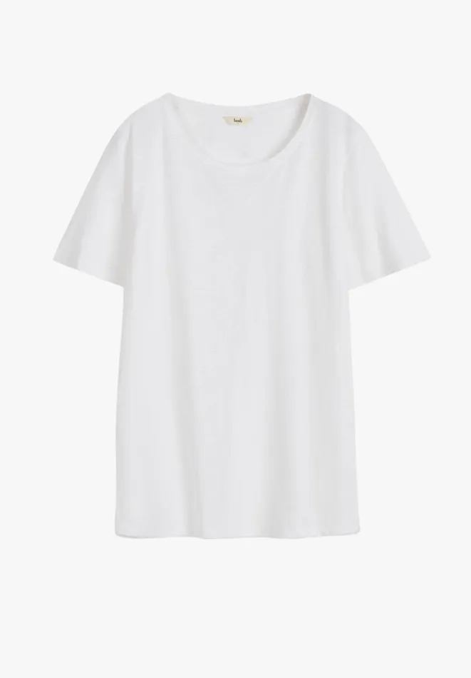 Hush Tops and Tshirts Women Kali Cotton Crew TShirt White Hush Tops and Tshirts Women Kali Cotton Crew TShirt White