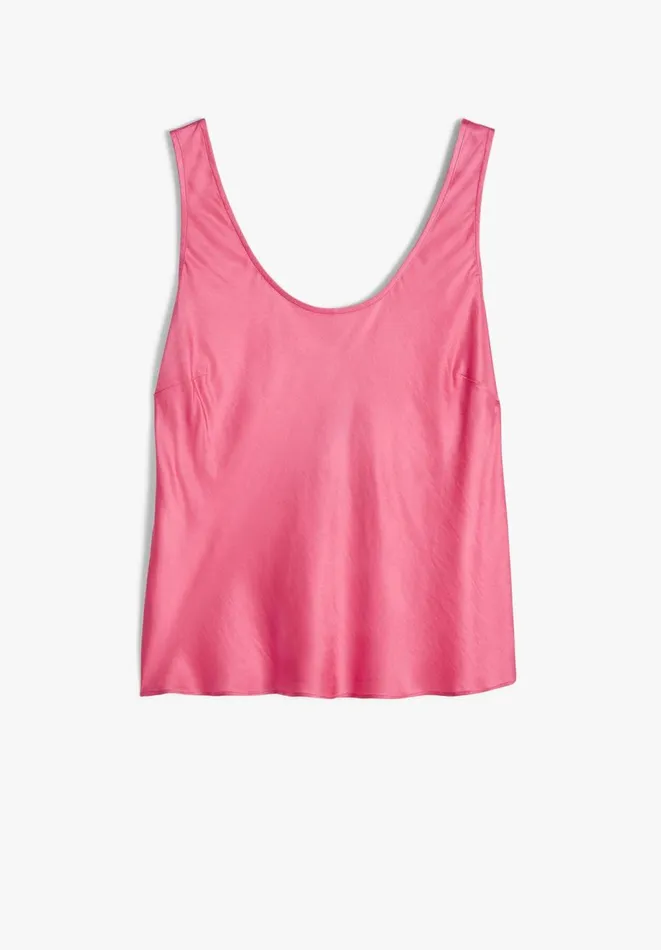 Hush Tops and Tshirts Women Larisa Satin Cami Bright Pink Hush Tops and Tshirts Women Larisa Satin Cami Bright Pink