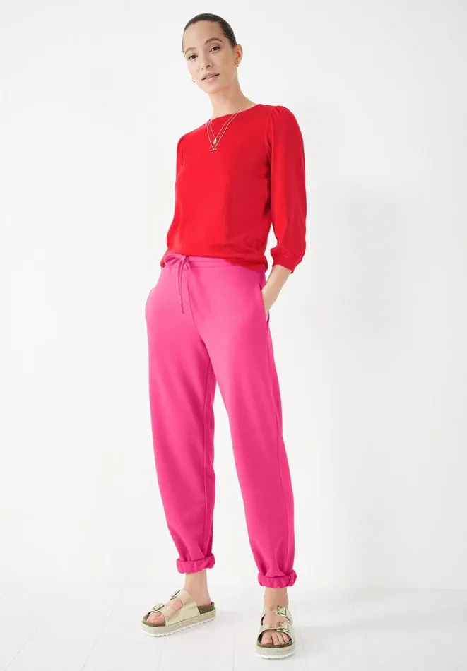 Hush Tops and Tshirts Women Mimi Puff Sleeve TShirt Red