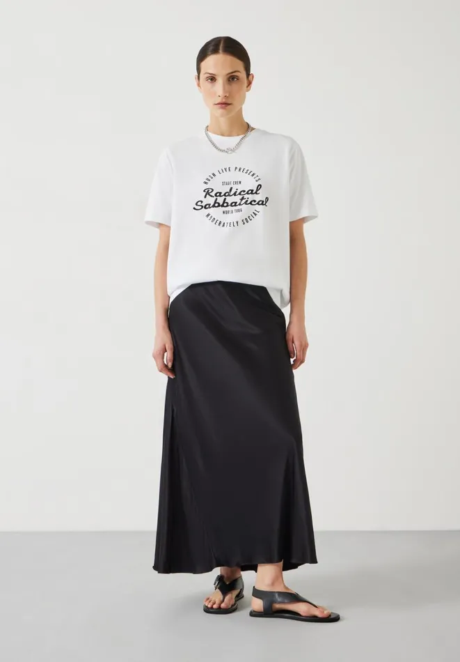Hush Tops and Tshirts Women Radical Sabbatical Oversized Tshirt White Hush Tops and Tshirts Women Radical Sabbatical Oversized Tshirt White