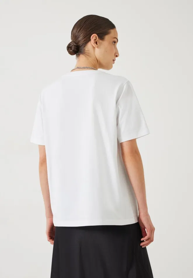 Hush Tops and Tshirts Women Radical Sabbatical Oversized Tshirt White Hush Tops and Tshirts Women Radical Sabbatical Oversized Tshirt White