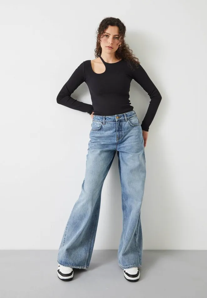 Hush Tops and Tshirts Women Sabina Cut Out Long Sleeve Top Black