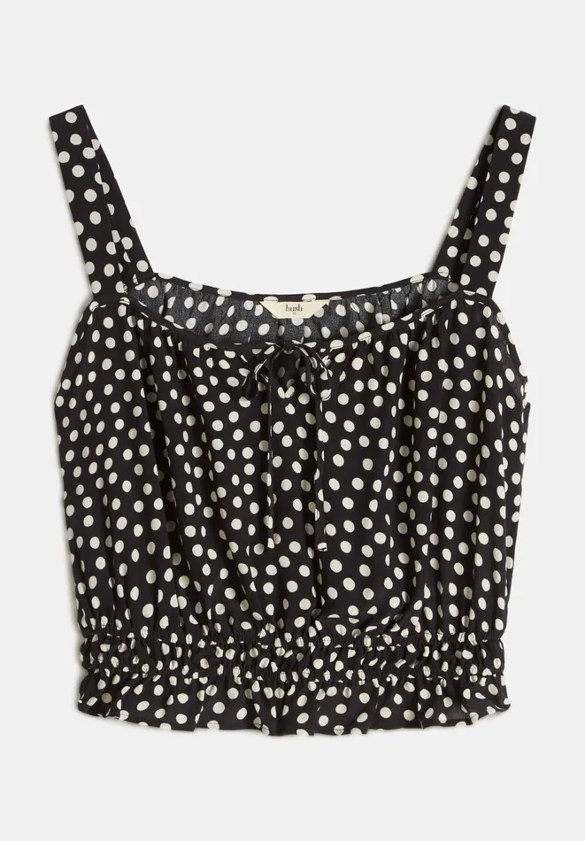 Hush Tops and Tshirts Women Scarlett Cami Spot Blackwhite Hush Tops and Tshirts Women Scarlett Cami Spot Blackwhite
