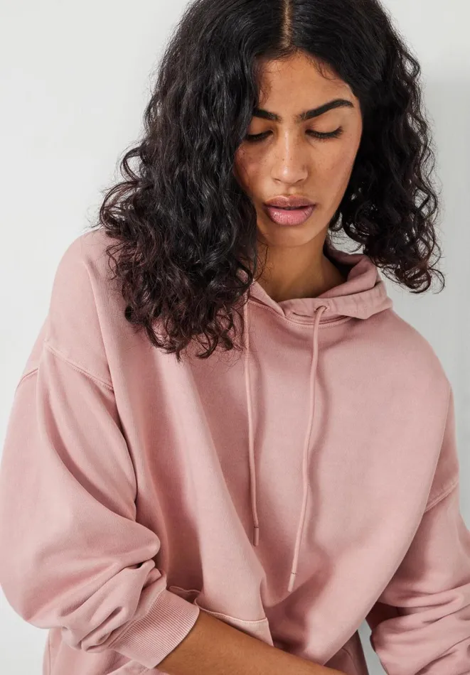 Hush Tops and Tshirts Women Shay Oversized Heavyweight Hoodie Dusty Pink Hush Tops and Tshirts Women Shay Oversized Heavyweight Hoodie Dusty Pink