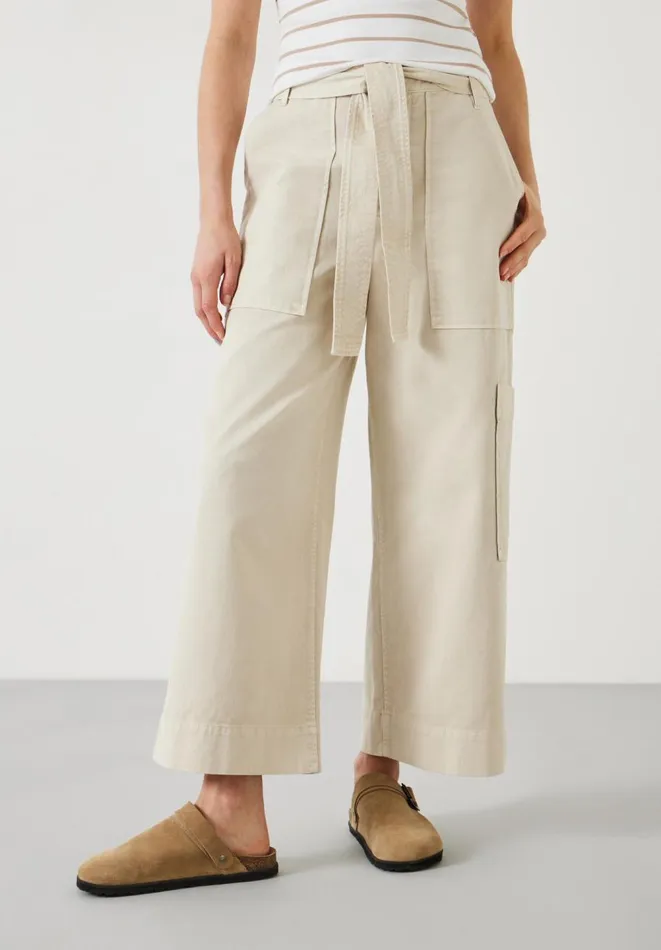 Hush Trousers Women Annie Ankle Grazer Trousers Neutral Stone Hush Trousers Women Annie Ankle Grazer Trousers Neutral Stone