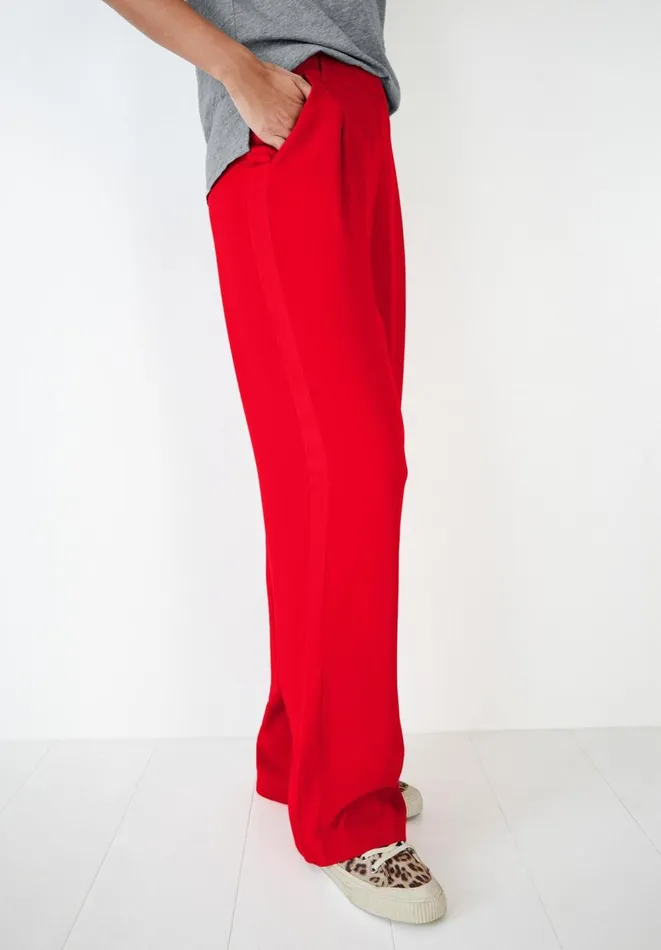 Hush Trousers Women Celeste Wide Leg Trousers Fiery Red Hush Trousers Women Celeste Wide Leg Trousers Fiery Red