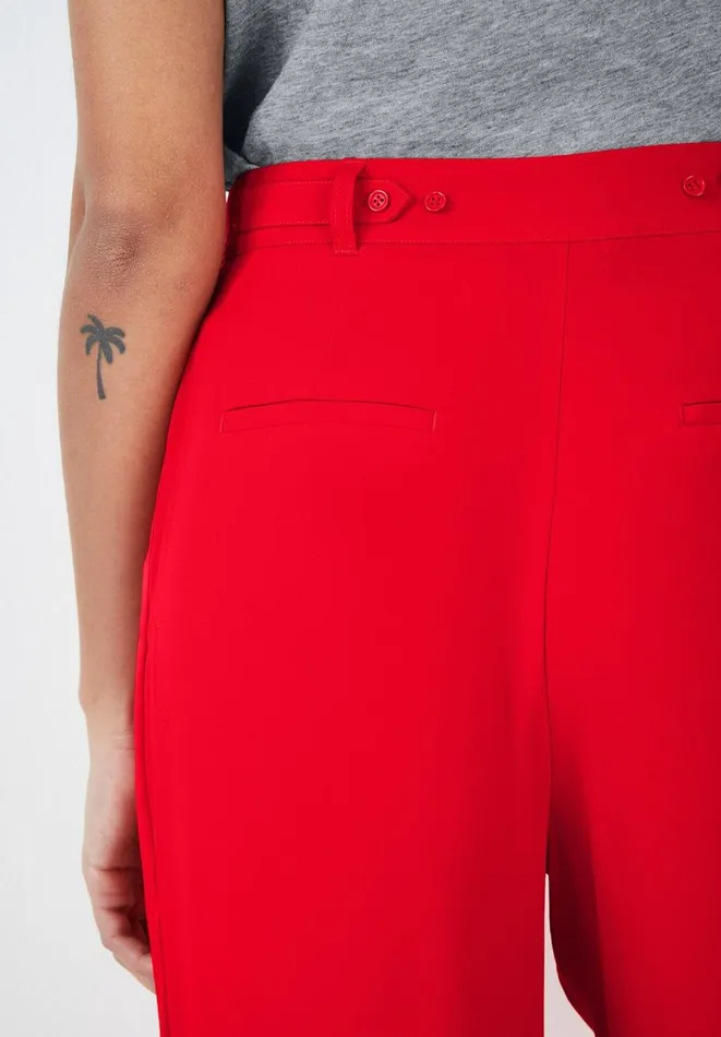 Hush Trousers Women Celeste Wide Leg Trousers Fiery Red Hush Trousers Women Celeste Wide Leg Trousers Fiery Red