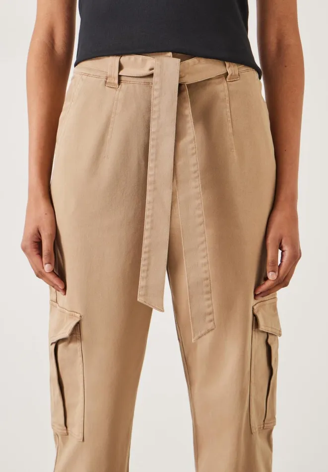 Hush Trousers Women High Waist Belted Trousers Soft Brown Hush Trousers Women High Waist Belted Trousers Soft Brown