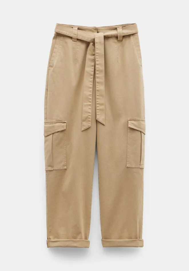 Hush Trousers Women High Waist Belted Trousers Soft Brown Hush Trousers Women High Waist Belted Trousers Soft Brown