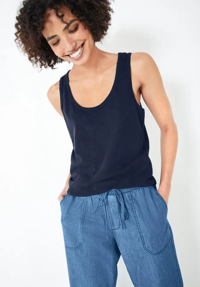 Hush Trousers Women Monaco Chambray Trousers Blue Hush Trousers Women Monaco Chambray Trousers Blue