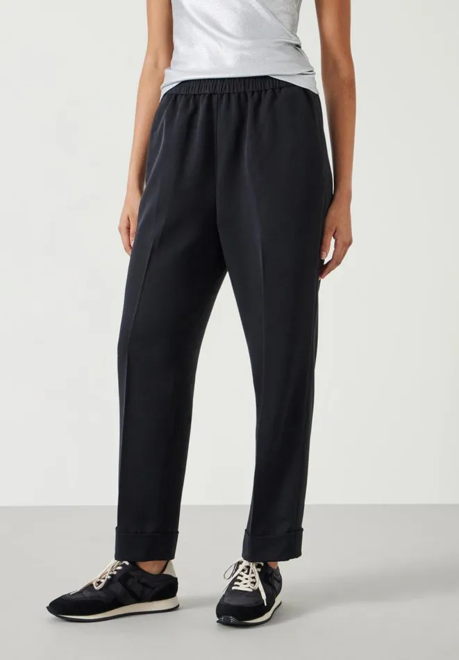 Hush Trousers Women Slim Pull On Suit Trousers Black Hush Trousers Women Slim Pull On Suit Trousers Black