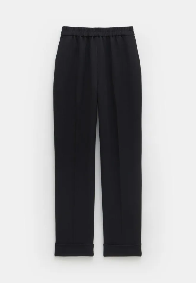 Hush Trousers Women Slim Pull On Suit Trousers Black Hush Trousers Women Slim Pull On Suit Trousers Black