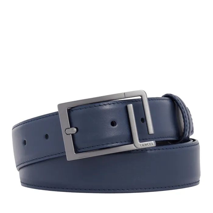 Initials Belt Navy Blue Men Lancel Belts