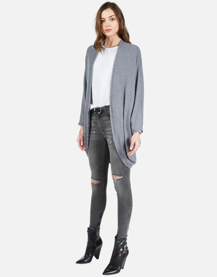 Isla Cosmic Glam Eyes Heather Grey Women039s Lauren Moshi Sweaters and Knits