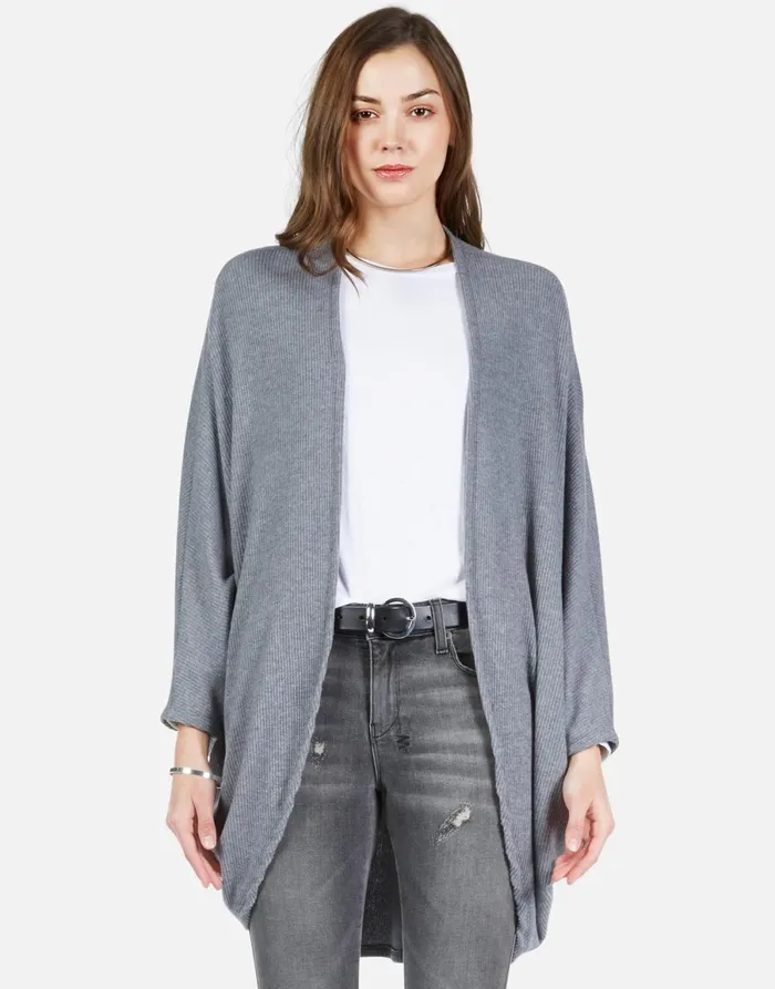 Isla Cosmic Glam Eyes Heather Grey Women039s Lauren Moshi Sweaters and Knits