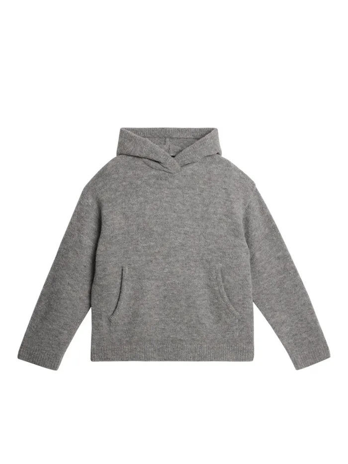 JLindeberg Knitwear Men Broon Alpaca Blend Hoodie