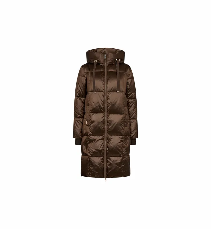 Jackets and Coats MOS MOSH Women MMNova Metallic Down Coat Rain Drum Jackets and Coats MOS MOSH Women MMNova Metallic Down Coat Rain Drum