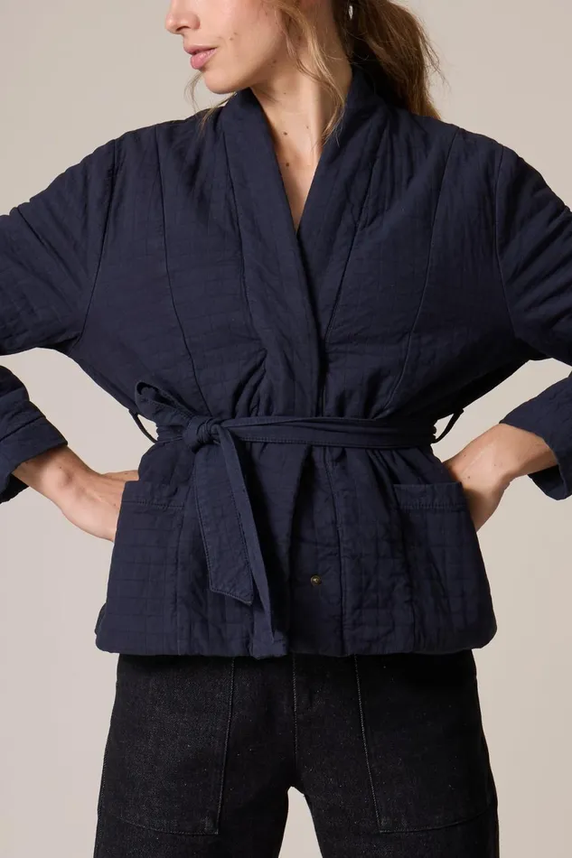 Jackets and Coats Women Leon and Harper Kimono Vertu Pln Indigo