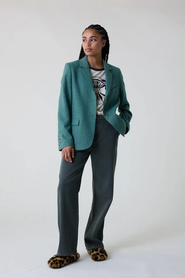 Jackets and Coats Women Leon and Harper Venice Pln Ah23 Jacket Green