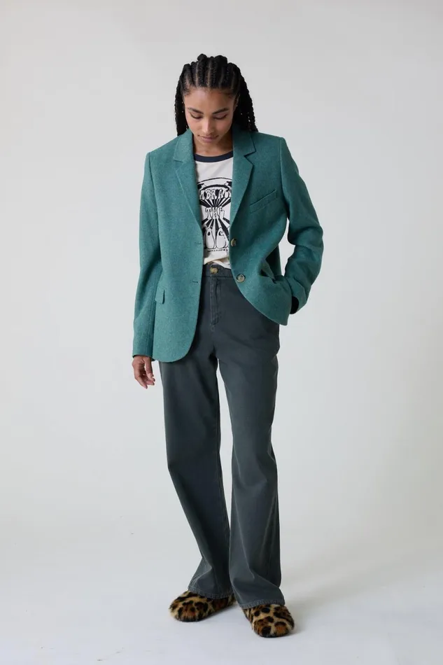 Jackets and Coats Women Leon and Harper Venice Pln Ah23 Jacket Green
