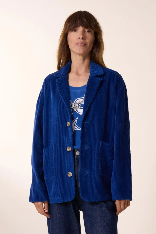 Jackets and Coats Women Leon and Harper Viviane Pln Jacket Blue
