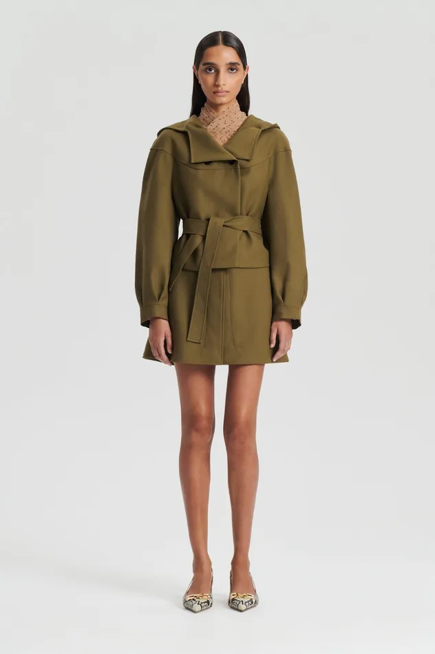 Jackets CROPPED DUFFLE OLIVE Scanlan Theodore Women