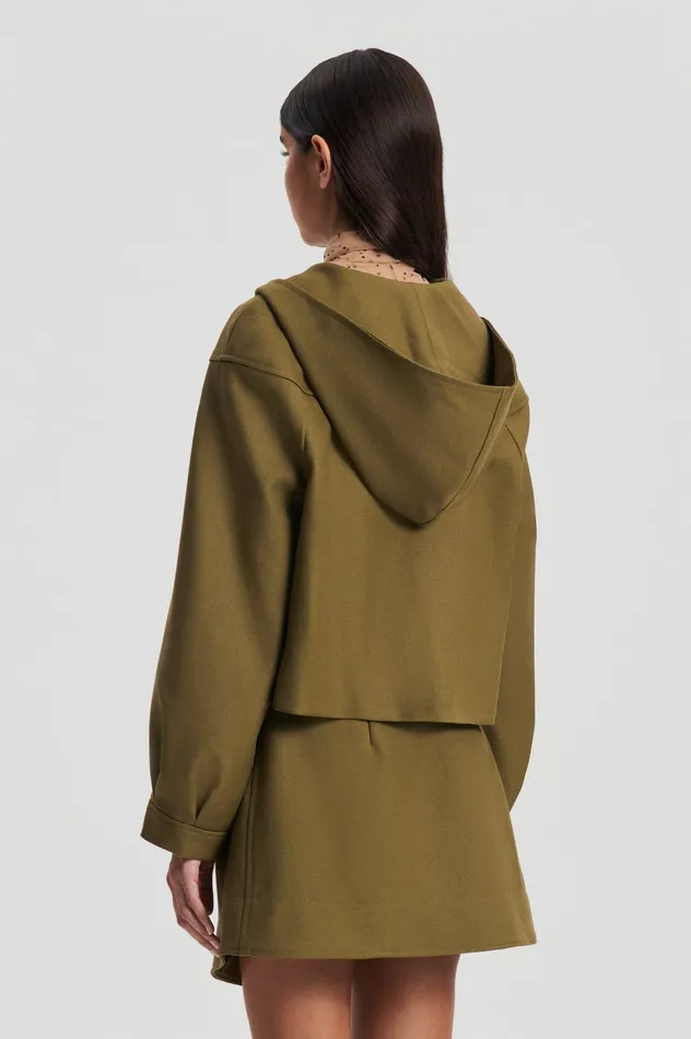 Jackets CROPPED DUFFLE OLIVE Scanlan Theodore Women Jackets CROPPED DUFFLE OLIVE Scanlan Theodore Women