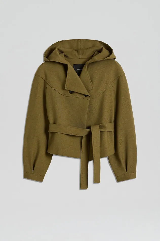 Jackets CROPPED DUFFLE OLIVE Scanlan Theodore Women Jackets CROPPED DUFFLE OLIVE Scanlan Theodore Women