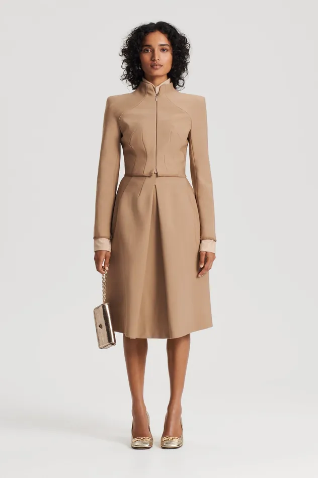 Jackets MILANO ZIP JACKET CAMEL Scanlan Theodore Women