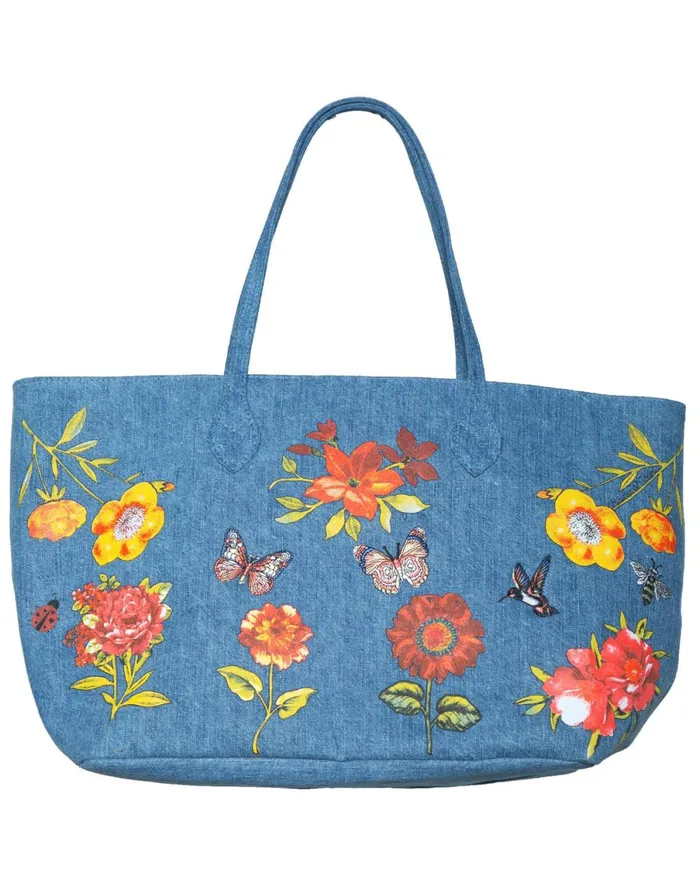 Jackie Garden Party Hada Mada Denim Women039s Lauren Moshi Bags