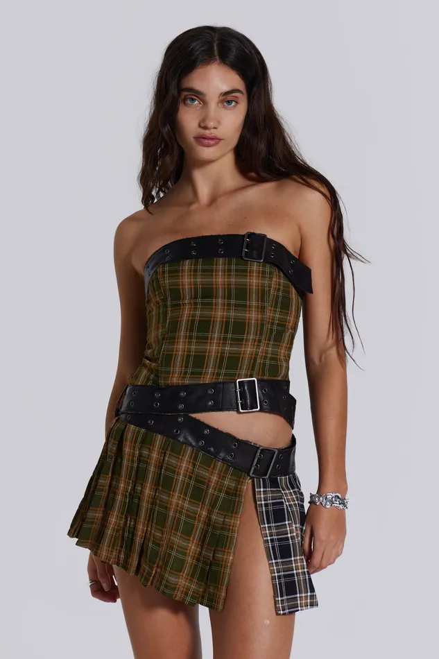 Jaded London Shop Eden Buckle Mini Dress Women Dresses