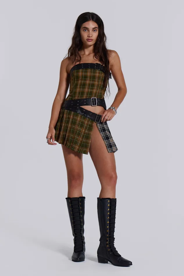 Jaded London Shop Eden Buckle Mini Dress Women Dresses