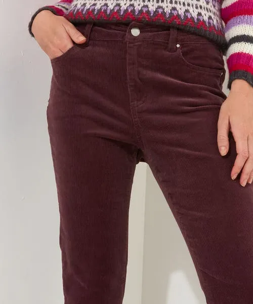 Jeans and Trousers Apparel Joebrowns Cosy Cabin Cord Trousers Purple Jeans and Trousers Apparel Joebrowns Cosy Cabin Cord Trousers Purple