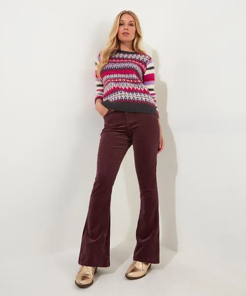 Jeans and Trousers Apparel Joebrowns Cosy Cabin Cord Trousers Purple Jeans and Trousers Apparel Joebrowns Cosy Cabin Cord Trousers Purple