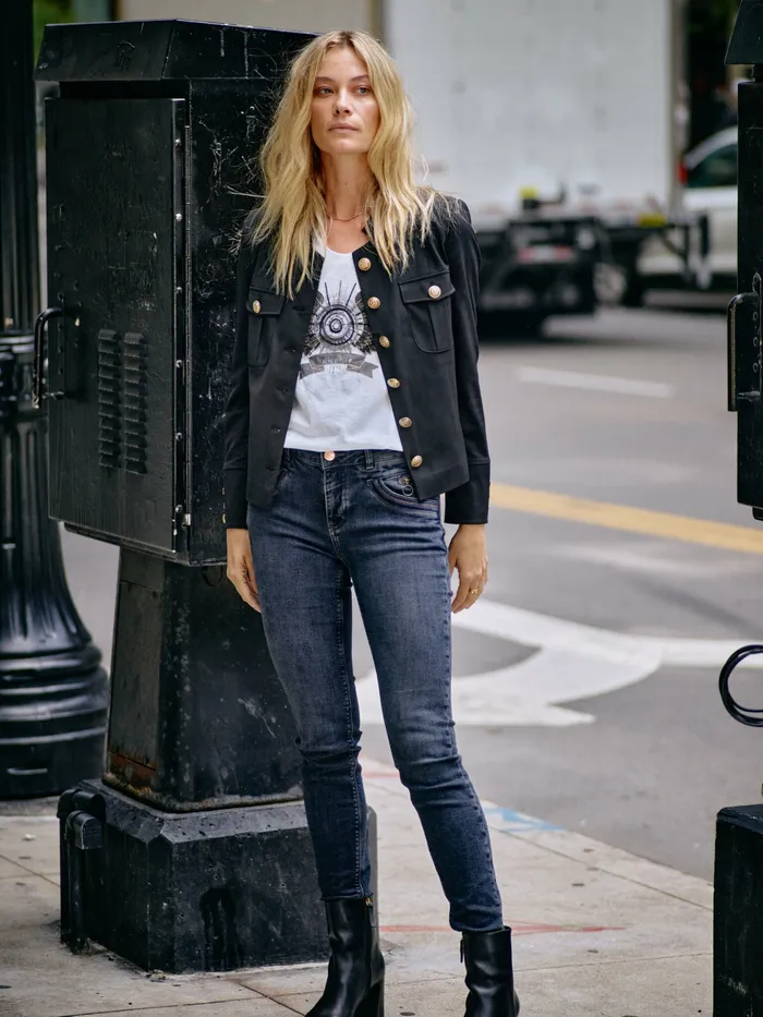 Jeans MMNaomi Colla Jeans Dark Blue MOS MOSH Women
