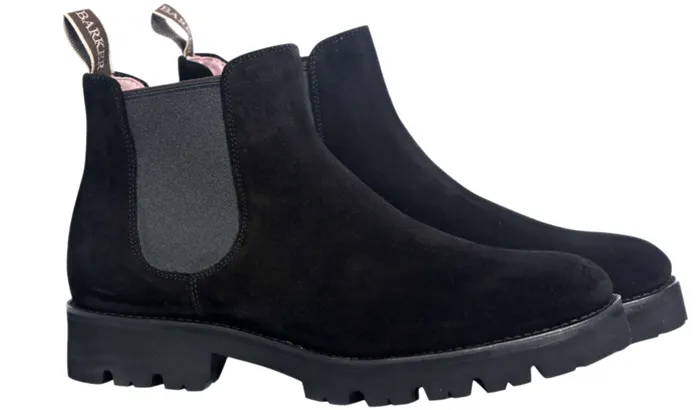Jenna 8211 Black Suede Women Barker Shoes Womens Boots