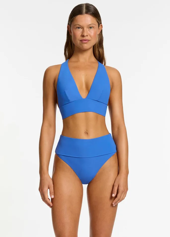 Jetset Fold Down High Waisted Bikini Bottom Tide Women JETS Australia High Waist Bikini Bottoms