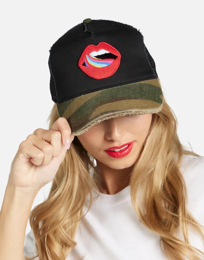 Jilly Candy Lip Blackcamo Women039s Lauren Moshi Hats