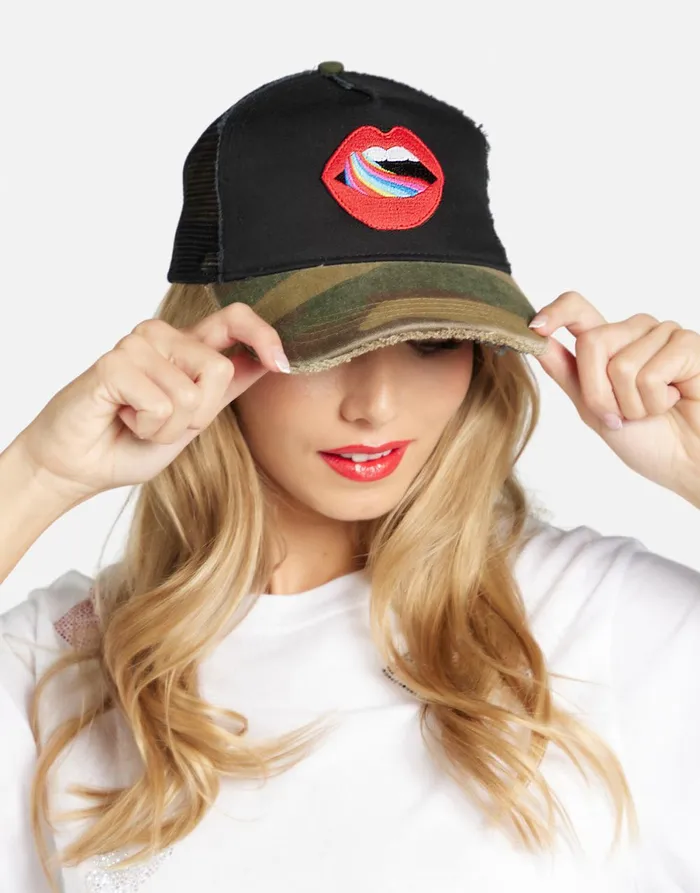 Jilly Candy Lip Blackcamo Women039s Lauren Moshi Hats