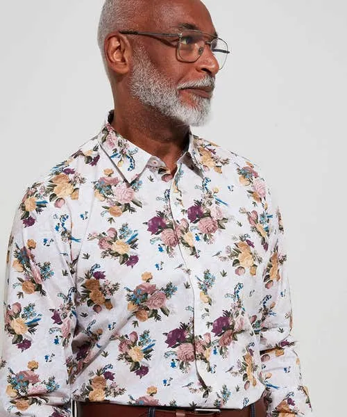 Joebrowns Heritage Floral Shirt Cream Apparel Shirts