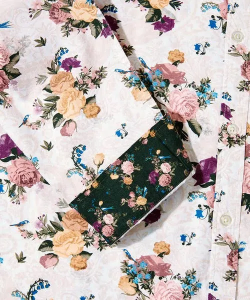 Joebrowns Heritage Floral Shirt Cream Apparel Shirts Joebrowns Heritage Floral Shirt Cream Apparel Shirts